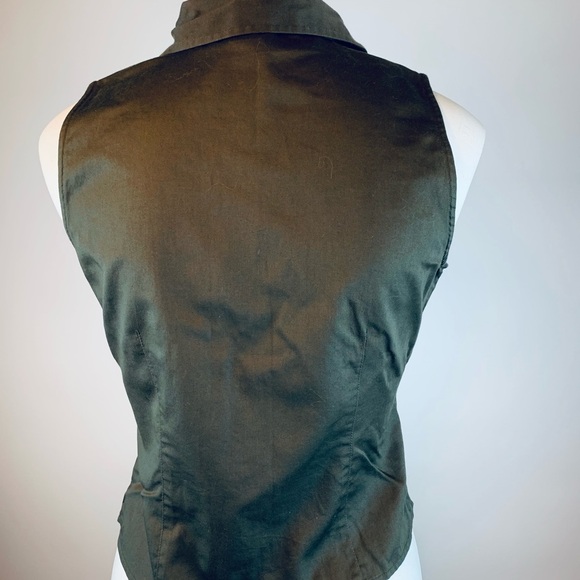 Ann Taylor Loft Sleeveless Zip Front Shirt - Sz 2 - Picture 2 of 5